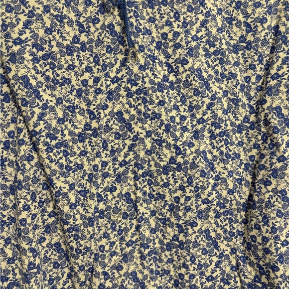 L.O.G.G. H&M Blue Floral Tunic Long Sleeve Shirt Top‎ Women's Size Large XL 12 - Picture 4 of 11